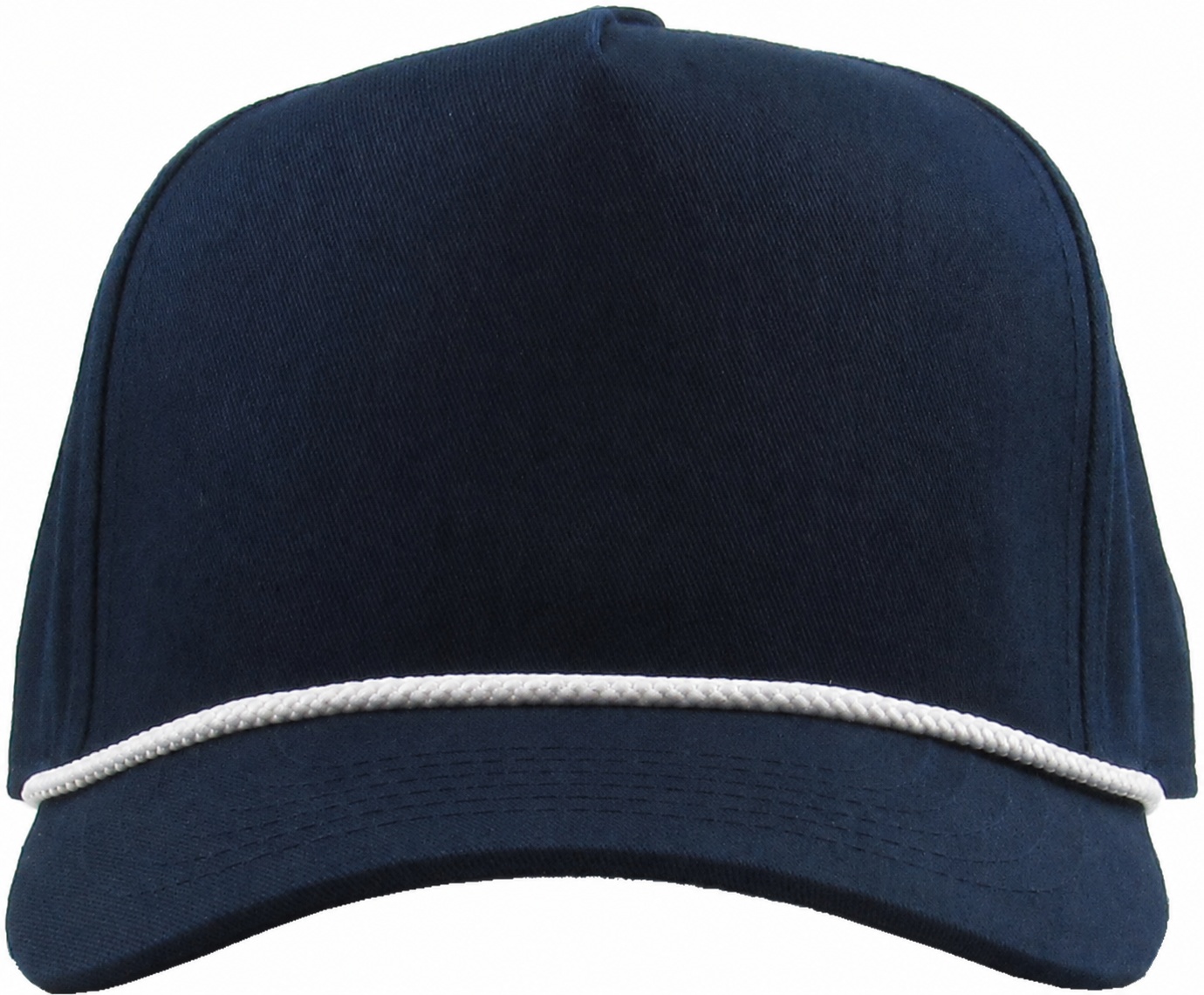 Navy / White 5 panel snapback rear view