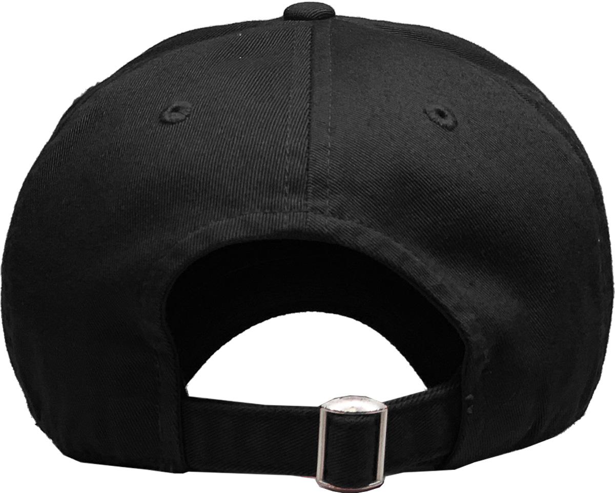 Black dad hat rear view