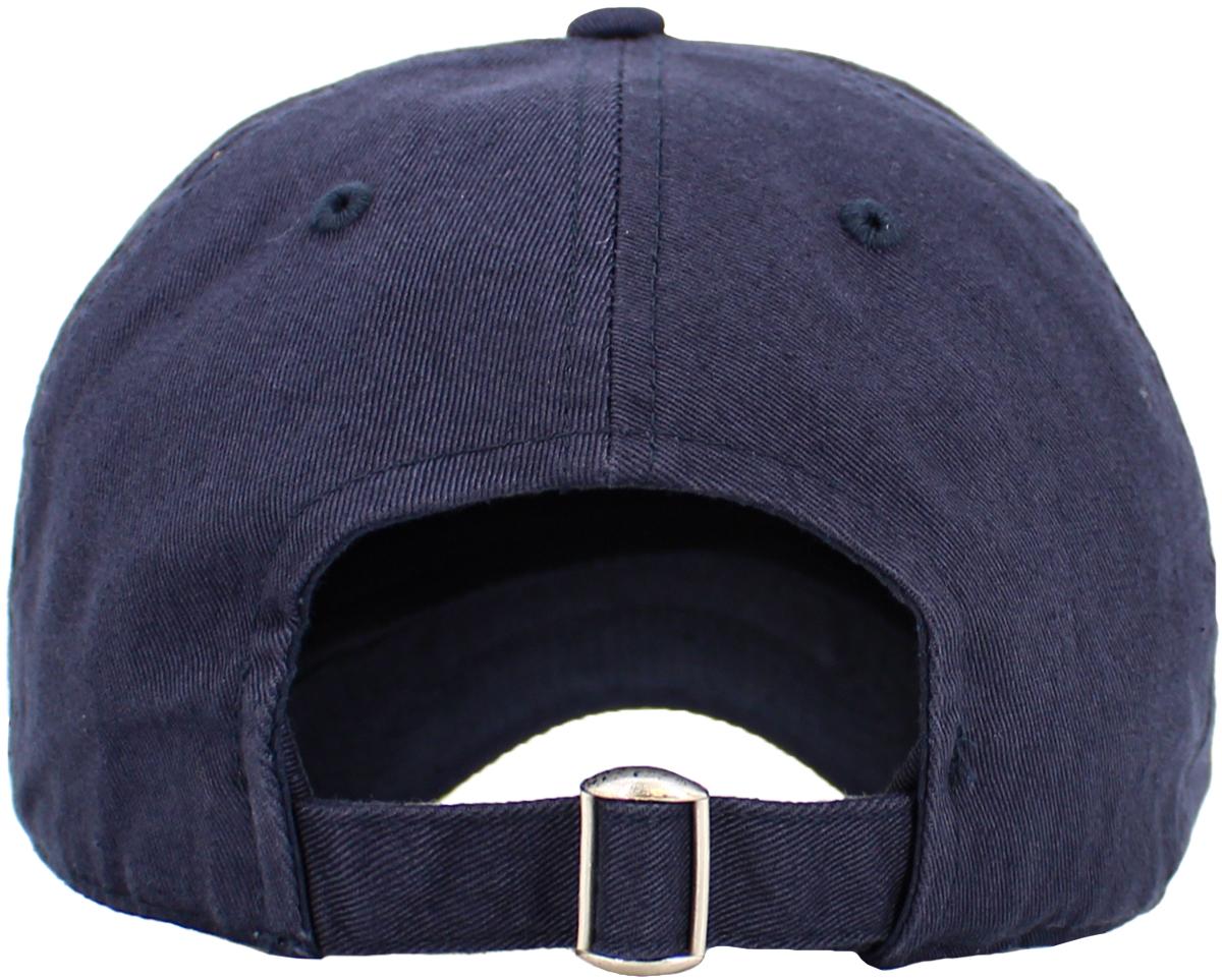 Navy dad hat rear view