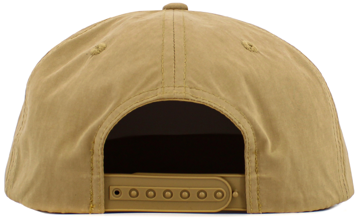 Timber / Black flat bill cap rear view