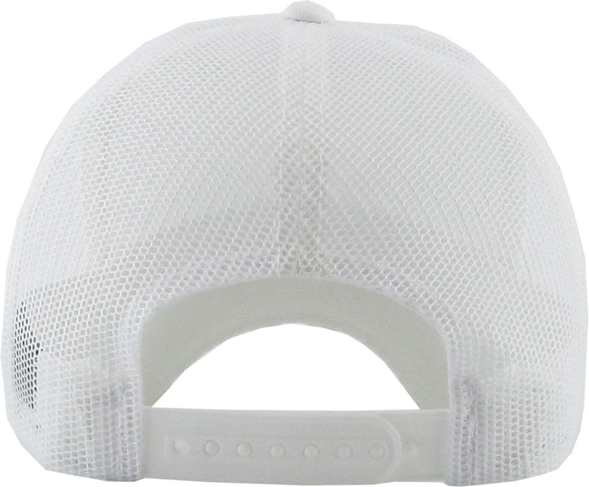 White vintage mesh rear view
