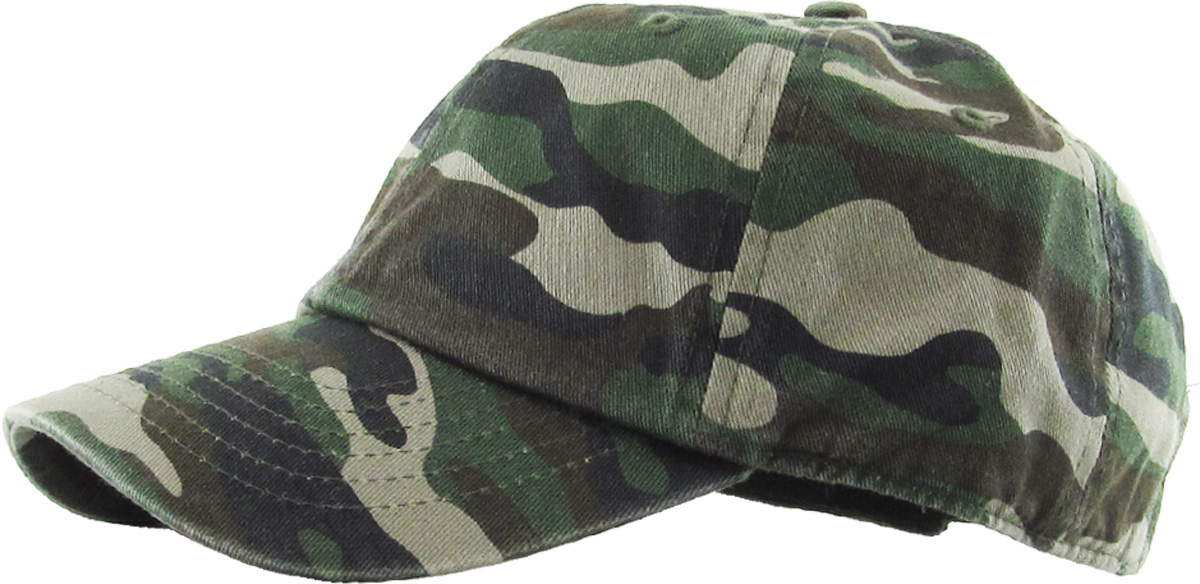 Camouflage youth low profile rear view